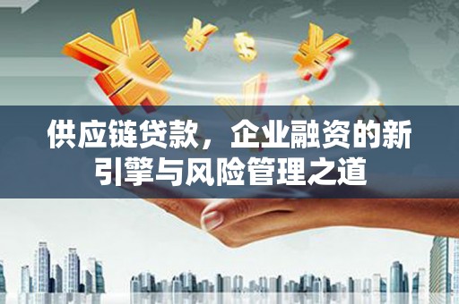 肃南供应链贷款，企业融资的新引擎与风险管理之道