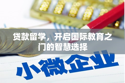 肃南贷款留学，开启国际教育之门的智慧选择