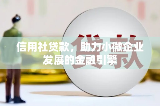 肃南信用社贷款，助力小微企业发展的金融引擎