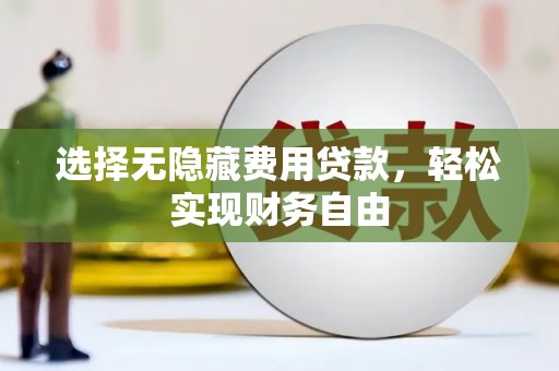 肃南选择无隐藏费用贷款，轻松实现财务自由