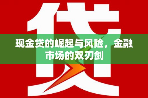 肃南现金贷的崛起与风险，金融市场的双刃剑