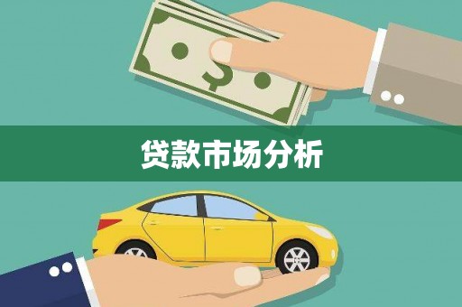 肃南贷款市场分析
