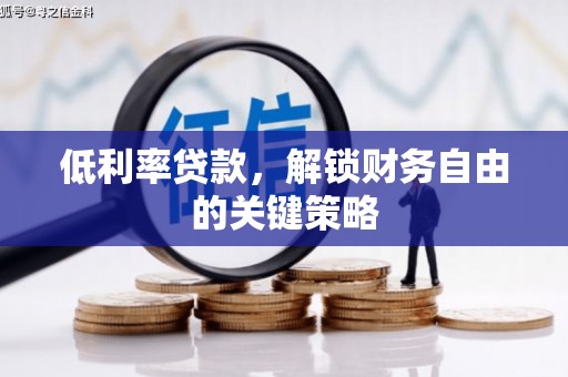 肃南低利率贷款，解锁财务自由的关键策略