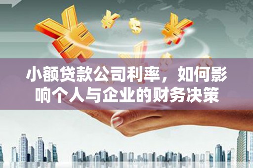 肃南小额贷款公司利率，如何影响个人与企业的财务决策