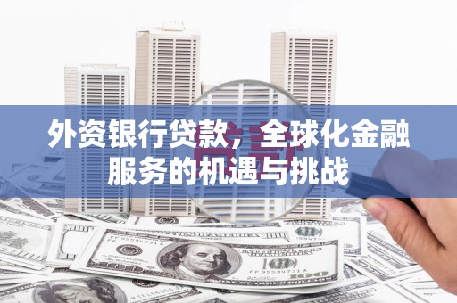 肃南外资银行贷款，全球化金融服务的机遇与挑战