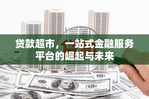 肃南贷款超市，一站式金融服务平台的崛起与未来