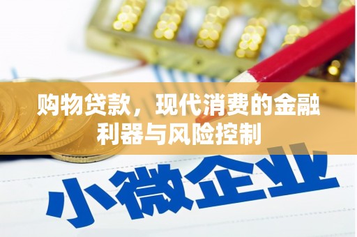 肃南购物贷款，现代消费的金融利器与风险控制
