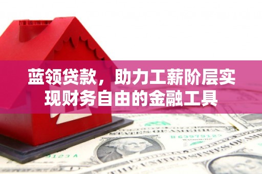 肃南蓝领贷款，助力工薪阶层实现财务自由的金融工具